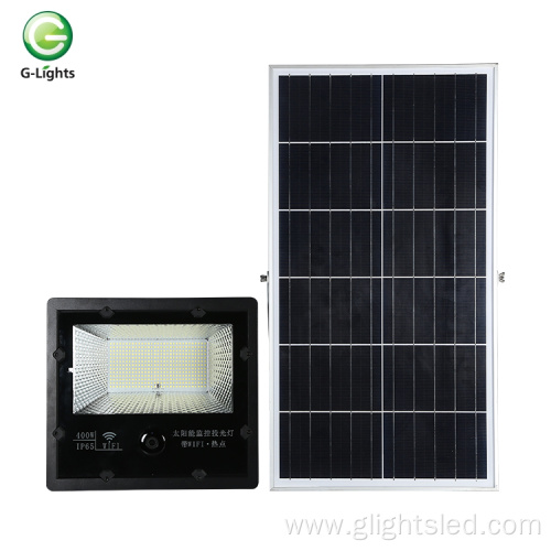 200watt 400watt solar surveillance camera led floodlight